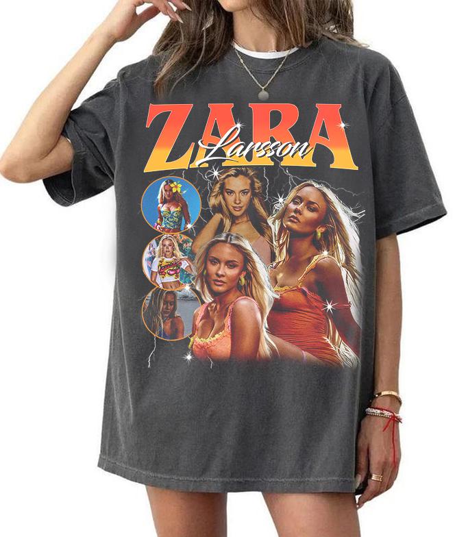 レトロなデザインのザラ・ラルソンTシャツ、ザラ・ラルソンの快 - Summer Zara のレビューと価格