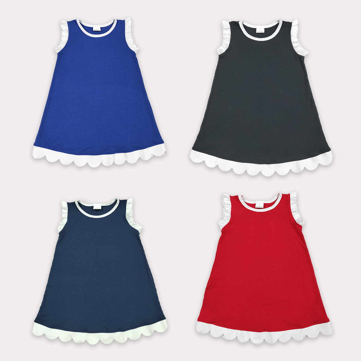 キッズドレス服女の赤ちゃんノースリーブファッション快適なスカ - Summer Clothing Wholesale のレビューと価格