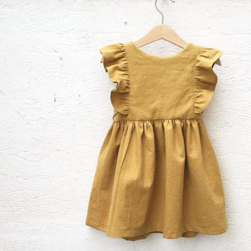 女の赤ちゃんのための夏のリネンドレス,プリンセスドレス,誕生 - Summer Clothing Baby Girl のレビューと価格