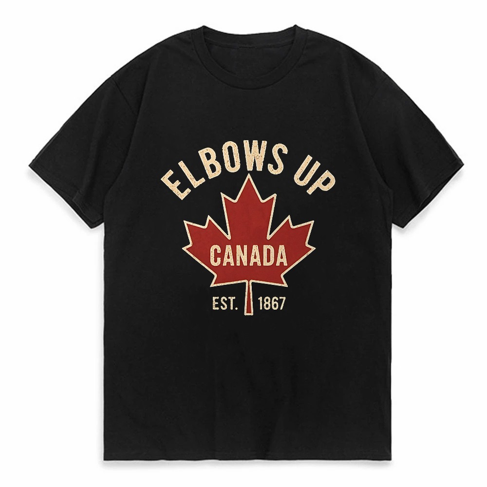 エルボーズアップ カナダ Tシャツ（男女兼用）、夏用カジュア - Summer Clothing Women Canada のレビューと価格